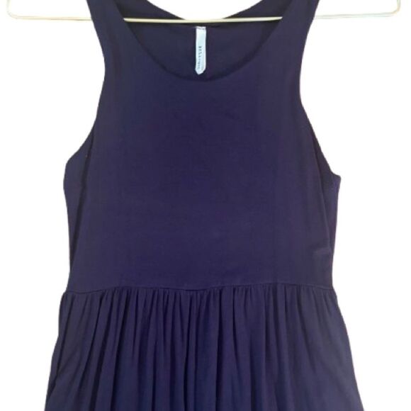Bellamie Navy Ruched Halter Sundress - Picture 2 of 5